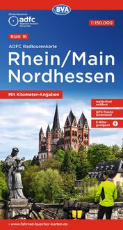 Produktbild: BVA ADFC Radtourenkarte Rhein/Main Nordhessen 1:150.000