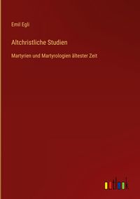 Produktbild: Altchristliche Studien