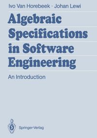 Produktbild: Algebraic Specifications in Software Engineering