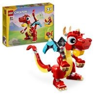 Produktbild: LEGO Creator 3in1 31145 Roter Drache Spielzeug mit Fisch und Ph&ouml;nix