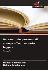 Produktbild: Parametri del processo di stampa offset per carta leggera