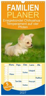 Produktbild: Familienplaner 2027 - Enegieb&uuml;ndel Chihuahua - Temperament auf vier Pfoten mit 5 Spalten (Wandkalender, 21 x 45 cm) CALVENDO