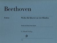 Produktbild: Ludwig van Beethoven - Werke f&uuml;r Klavier zu vier H&auml;nden