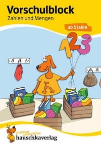 Produktbild: Vorschule &Uuml;bungsheft ab 5 Jahre f&uuml;r Junge und M&auml;dchen. Vorschulblock - Zahlen und Mengen