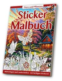 Produktbild: Sticker Malbuch: Erwachsene - Tiere & Pflanzen