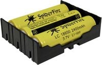 Produktbild: MPD BK-18650-PC6 Batteriehalter 3x 18650 Durchsteckmontage THT (L x B x H) 77.7 x 59.69 x 21.54 mm