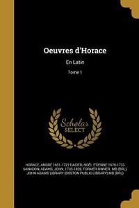 Produktbild: Oeuvres d'Horace