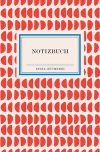 Produktbild: Notizbuch Insel-B&uuml;cherei &raquo;Korallenrote Halbkreise retro&laquo;