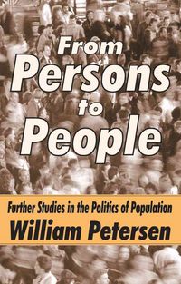 Produktbild: Petersen, W: From Persons to People