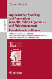 Produktbild: Digital Human Modeling and Applications in Health, Safety, Ergonomics and Risk Management. Human Body, Motion and Behavior