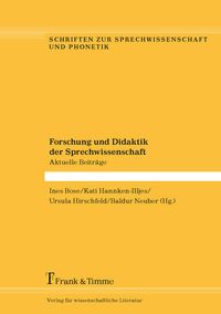 Produktbild: Forschung und Didaktik der Sprechwissenschaft