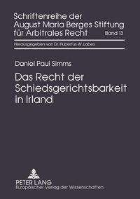 Produktbild: Das Recht der Schiedsgerichtsbarkeit in Irland