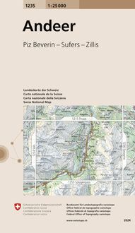 Produktbild: Swisstopo 1 : 25 000 Andeer