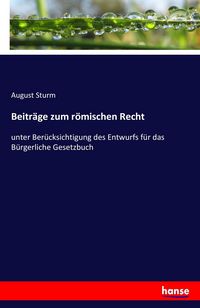 Produktbild: Beitr&auml;ge zum r&ouml;mischen Recht