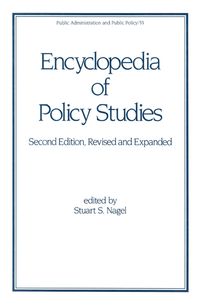 Produktbild: Encyclopedia of Policy Studies, Second Edition,