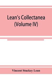 Produktbild: Lean's collectanea (Volume IV)