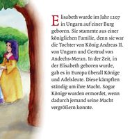 Elisabeth von Thüringen und das Rosenwunder. Mini-Bilderbuch.