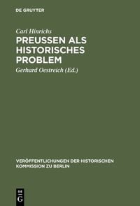Produktbild: Preussen als historisches Problem