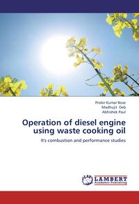 Produktbild: Operation of diesel engine using waste cooking oil