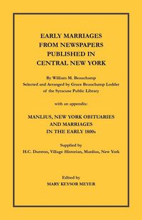 Produktbild: Early Marriages from Newspapers Published in Central New York