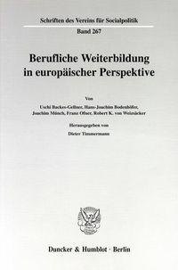 Produktbild: Berufliche Weiterbildung in europ&auml;ischer Perspektive.
