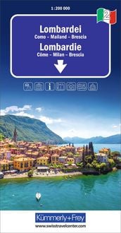 Produktbild: K&uuml;mmerly+Frey Regional-Strassenkarte 2 Lombardei 1:200.000