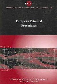 Produktbild: European Criminal Procedures