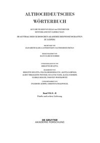 Produktbild: Band VII: O – R. 5. und 6. Lieferung (platlus bis int-quedan)