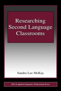 Produktbild: Researching Second Language Classrooms
