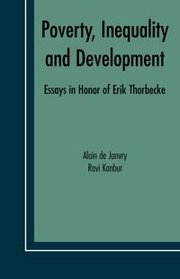 Produktbild: Poverty, Inequality and Development