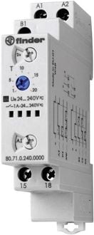 Produktbild: Finder 80.71.0.240.0000 80.71.0.240.0000 Zeitrelais Multifunktional 1 St. Zeitbereich: 0.1 s - 24 h 1 Schließer