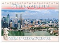 Produktbild: Singapur als Panorama (Tischkalender 2026 DIN A5 quer), CALVENDO Monatskalender