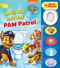 Produktbild: PAW Patrol - Aufs Klo mit der PAW Patrol - Mein Klo-Soundbuch - Pappbilderbuch mit Klosp&uuml;lung und 8 Ger&auml;uschen