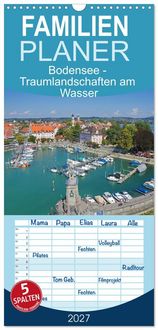 Produktbild: Familienplaner 2027 - Bodensee - Traumlandschaften am Wasser mit 5 Spalten (Wandkalender, 21 x 45 cm) CALVENDO