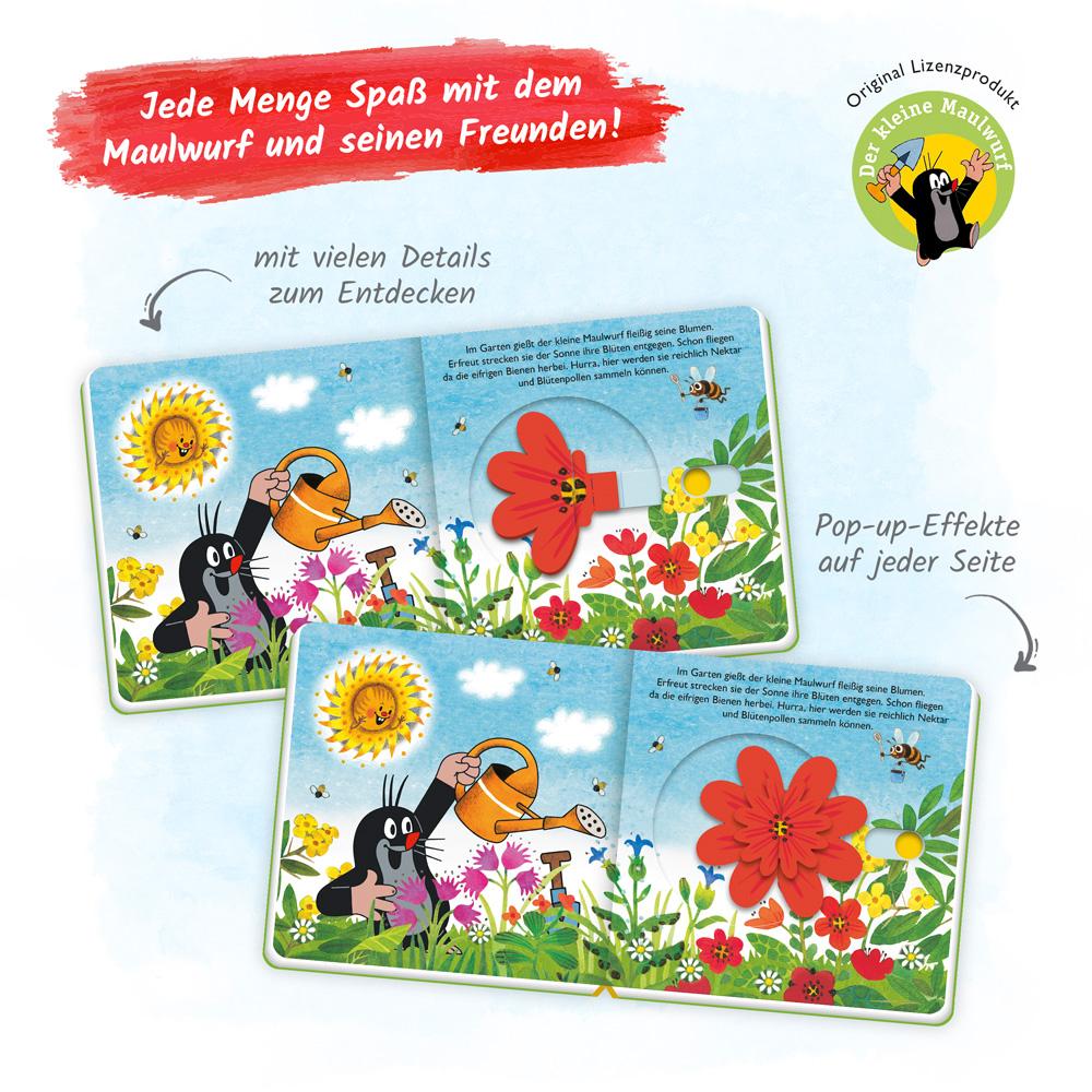 'Trötsch Der kleine Maulwurf Spiel mit Pappenbuch mit PopupSchiebern