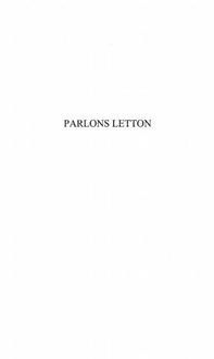 Produktbild: Parlons letton