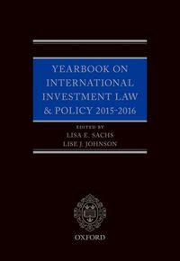 Produktbild: E Sachs, L: Yearbook on International Investment Law & Polic