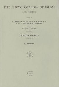 Produktbild: Encyclopaedia of Islam, Index of Subjects