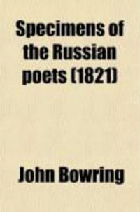 Produktbild: Specimens of the Russian Poets (Volume 1); With Preliminary Remarks and Biographical Notices