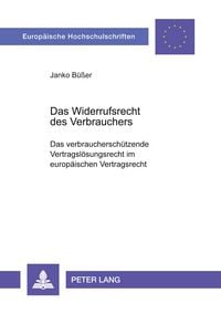Produktbild: Das Widerrufsrecht des Verbrauchers