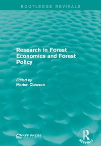 Produktbild: Research in Forest Economics and Forest Policy