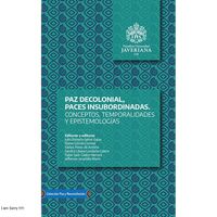 Produktbild: Paz decolonial, paces insubordinadas