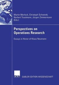 Produktbild: Perspectives on Operations Research