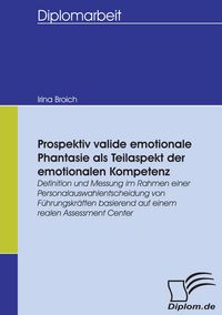 Produktbild: Prospektiv valide emotionale Phantasie als Teilaspekt der emotionalen Kompetenz