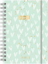 Produktbild: Sch&uuml;lerkalender 2026/2027 "Hearts" | A5, Kunststoff