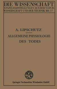 Produktbild: Allgemeine Physiologie des Todes
