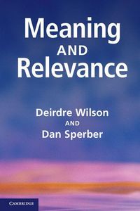 Produktbild: Meaning and Relevance
