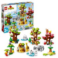 LEGO DUPLO 10975 Wilde Tiere der Welt Spielzeug für Kleinkinder 