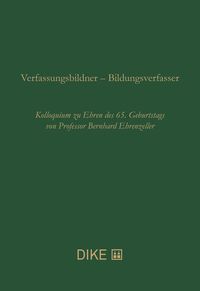 Produktbild: Verfassungsbildner &ndash; Bildungsverfasser