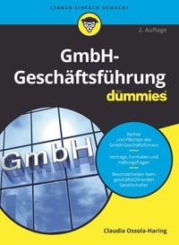 Produktbild: GmbH-Gesch&auml;ftsf&uuml;hrung f&uuml;r Dummies